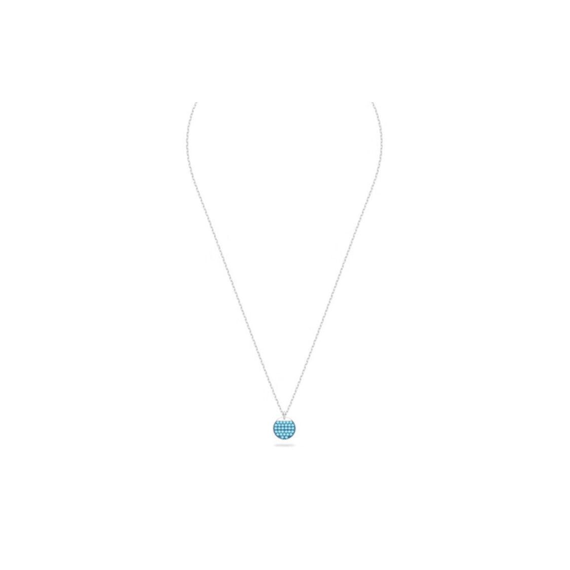 

Swarovski Sublima Round Multi-Layer Necklace Unisex necklace Blue 5642957 Box (Random Color)
