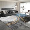 Nordic Style Crystal Velvet Area Rug Luxury Abstract Geometric Floor Mat Non Slip Carpet for Living Room Bedroom