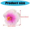 Tropical Plumeria Hibiscus Hair Clips for Women Lightweight Non Slip Grip Beach Wedding Vacation Party Hair Accessories
