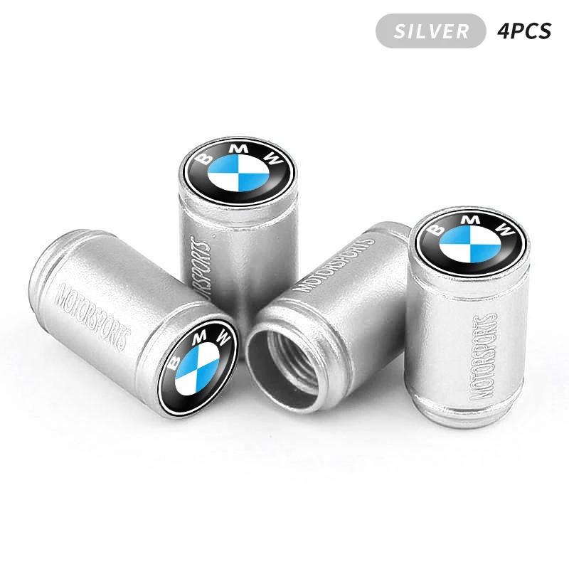 4PCS Metal Car Tire Valve Caps Decor Dust-proof Auto Sports Emblem For BMW E46 E85 E60 F10 E39 F30 E36 F20 E87 E90 E70 X3 X5