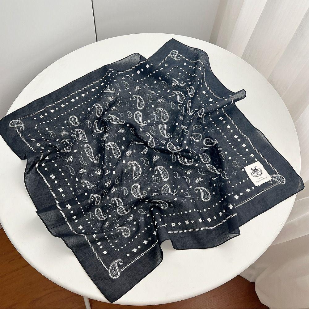 Korean Cotton Square Scarf Thin Square Handkerchief All-match Small Scarves  Clothing Accessories
