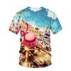 Nytt Spel Anime Kirby T-shirt Barn Kawaii Rolig Sommar Tecknad 3D T-shirt För Pojkar Flickor Barn Kläder Unisex Kortärmad
