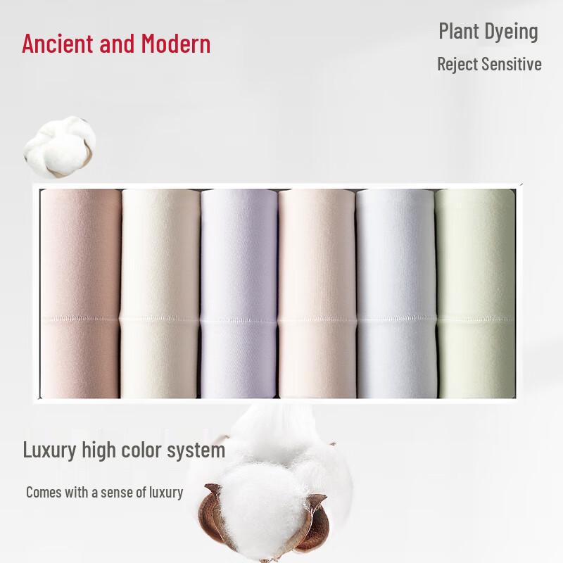 Gujiin Women's Cotton High-Waist Leak-Proof Physiological Panties