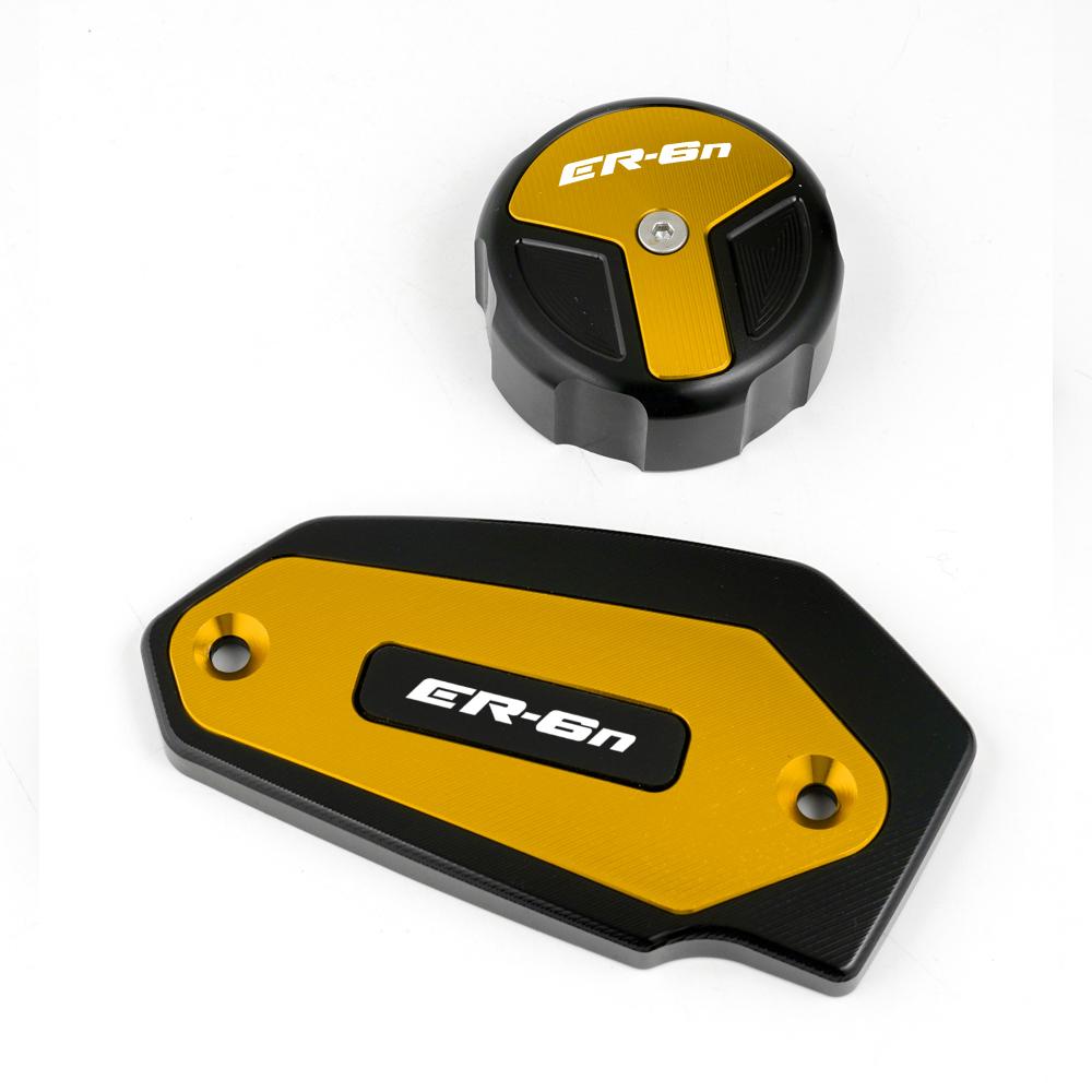 Moto Příslušenství CNC Přední a Zadní Brzdová Kapalina Válec Hlavní Nádržka Víčko Krytu Pro KAWASAKI ER6N ER 6N ER 6F