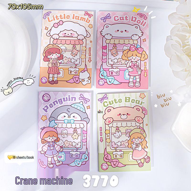 Uroczy Mini Notes z Kreskówką: Artykuły piśmiennicze dla studentów i biura, Wysokiej jakości przenośny notatnik