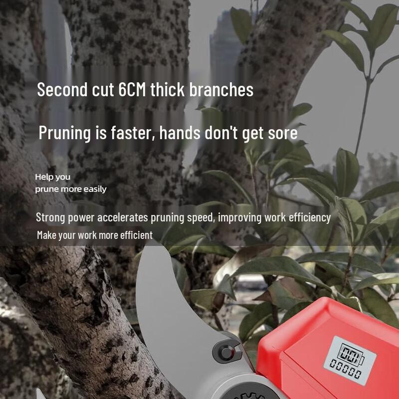 BAIPUXI Cordless Electric Pruning Shears CN Plug (adapter Included)