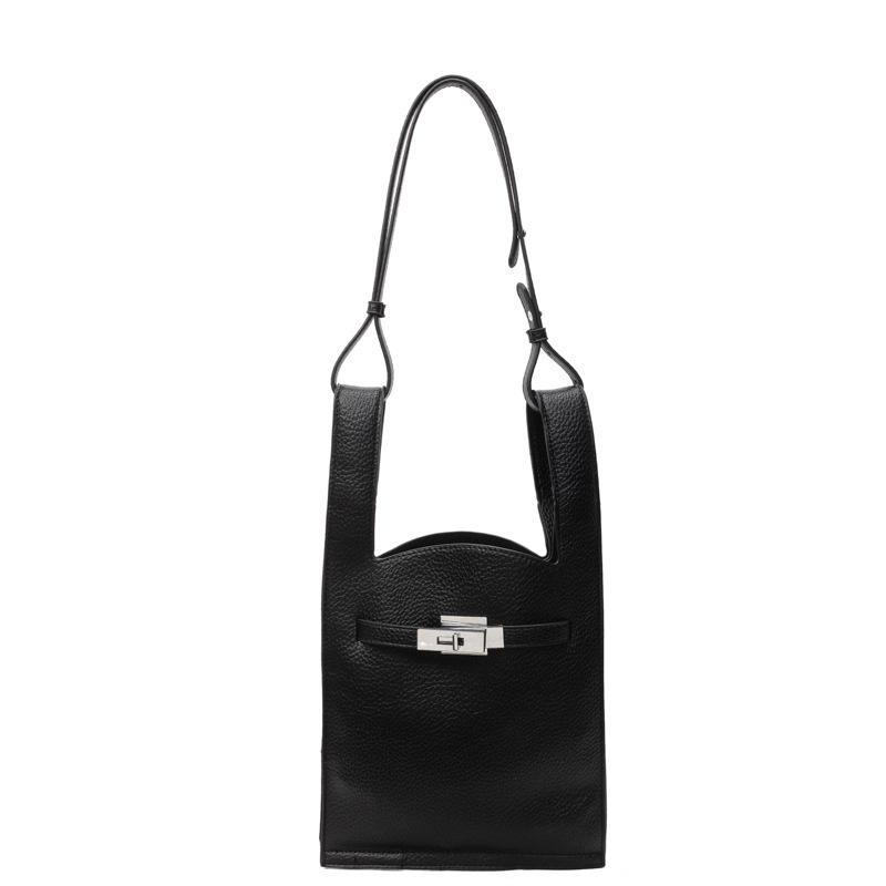 Lychee Pattern Portable Vegetable Basket Bag Women's New Trendy Niche Underarm Bag Fashionable Shoulder Messenger Bag