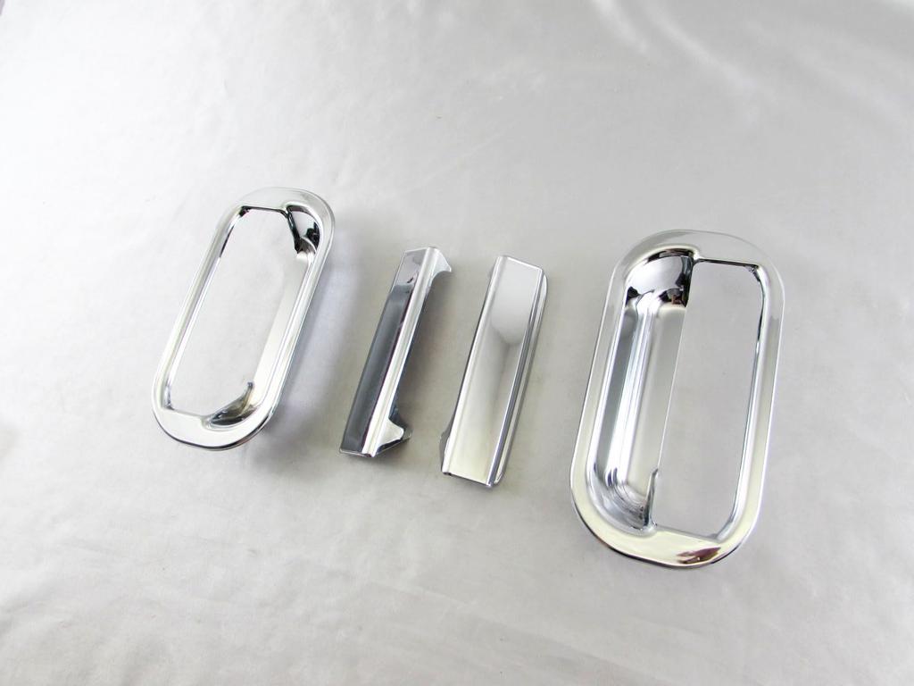 BRIGHTZ Mitsubishi Fuso New Canter Chrome Door Handle Covers and Knob Plate Set [TRUCK-S-082] for Mitsubishi Fuso New Canter