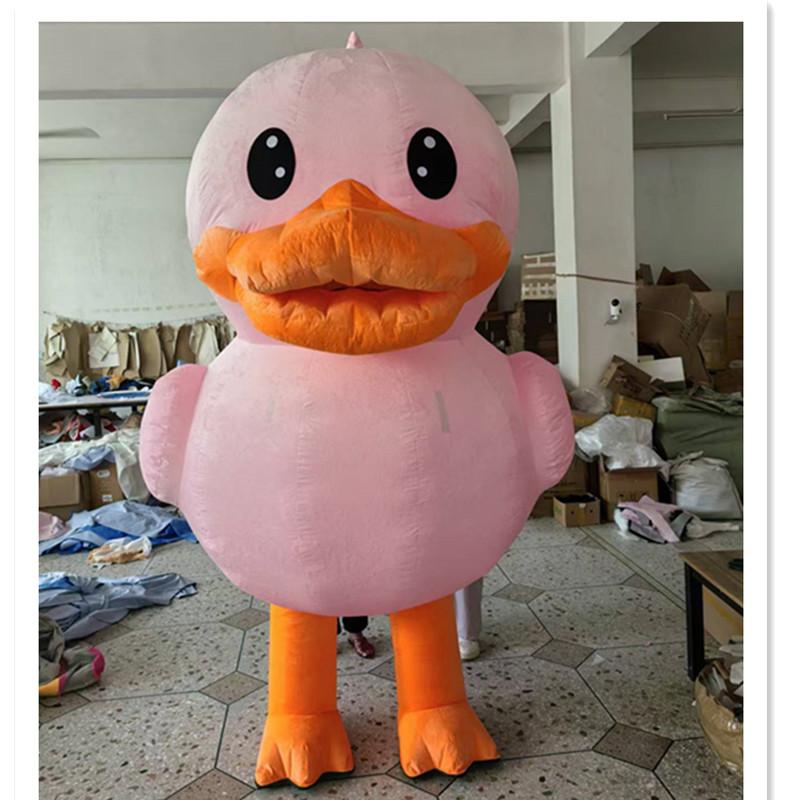 Inflatable Giant Yellow Duck Mascot Costume Fun Cartoon Animal Role Play Outfit For Carnival Marketing And Cosplay Events