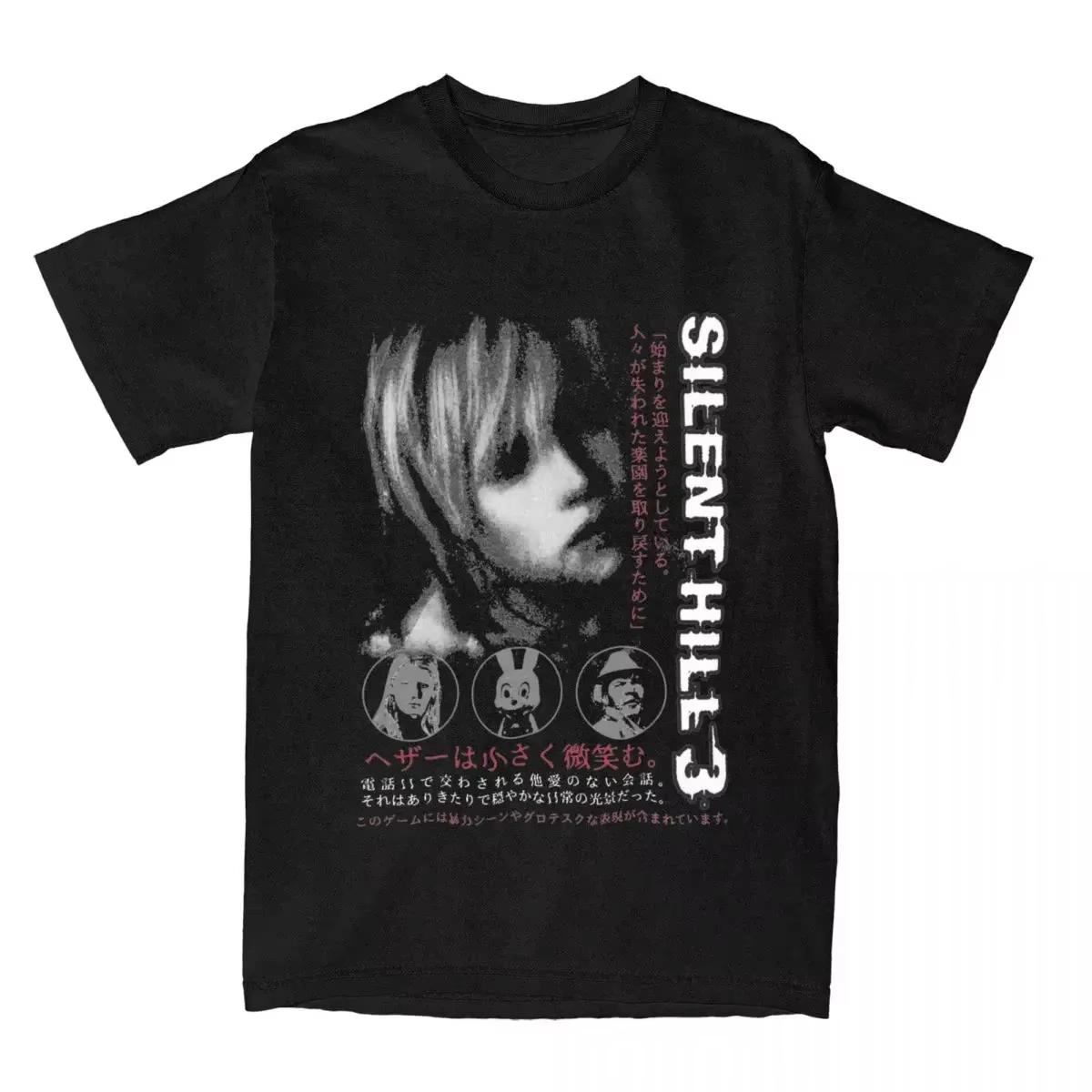 

Чоловіча футболка Silent Hill 3 Чоловіча Жіноча Футболка Гра Жахів Весела Футболка Короткий Рукав Круглий Виріз Футболка Бавовняна Вінтажна Великого Розміру Футболка M