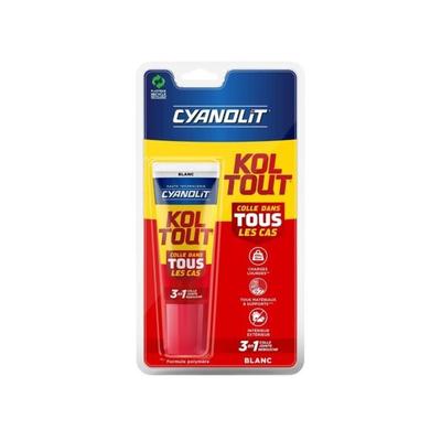 Fixing and Sealing Adhesive - CYANOLIT - White - 50ml Blister - Practical for Small Repairs - Versatile and Resistant