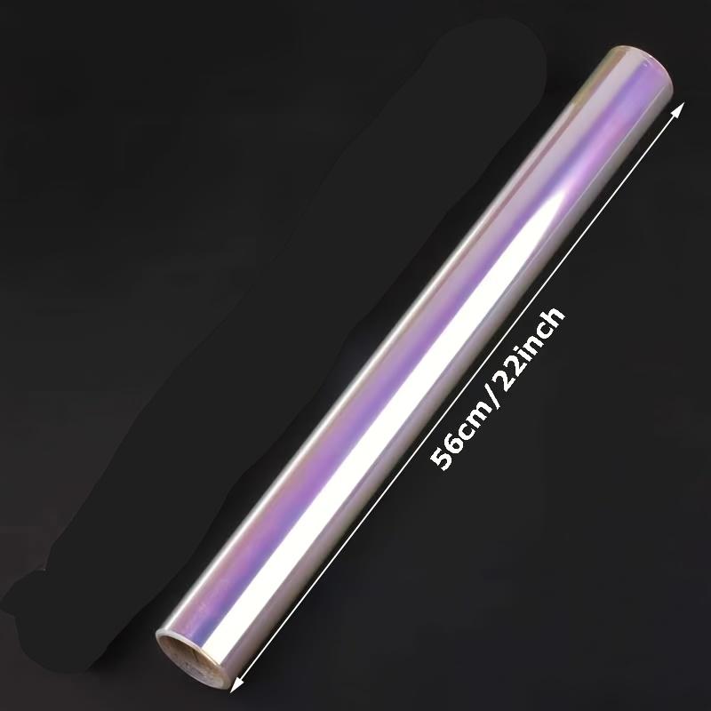 Rainbow Iridescent Cellophane Wrap Roll - 22.4" X 393.7inch, Perfect for DIY Crafts, Flower Arrangements & Gift Baskets Decor