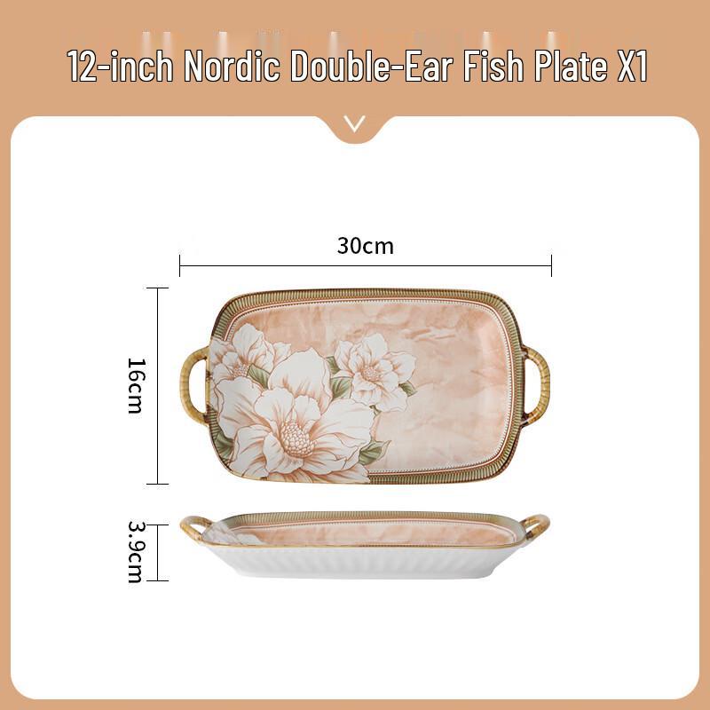 Japanese Camellia Ceramic Dinnerware Collection