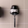 1PC Moustache Shape Razor Holder Wall Mount with Suction Cup Plastic Shaver Organizer Bathroom Storage Razor Holder Shower