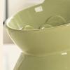 Ceramic Cat Slow Food Bowl Cute Slanted Mouth Dog Feeding Basin Creative Large Capacity Pet High Foot Bowl Kitten Puppy