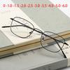 Women Men Myopia Glasses With Degree Metal Student Short-Sight Prescription Spectacles Diopter 0 -0.5 -0.75 To -6