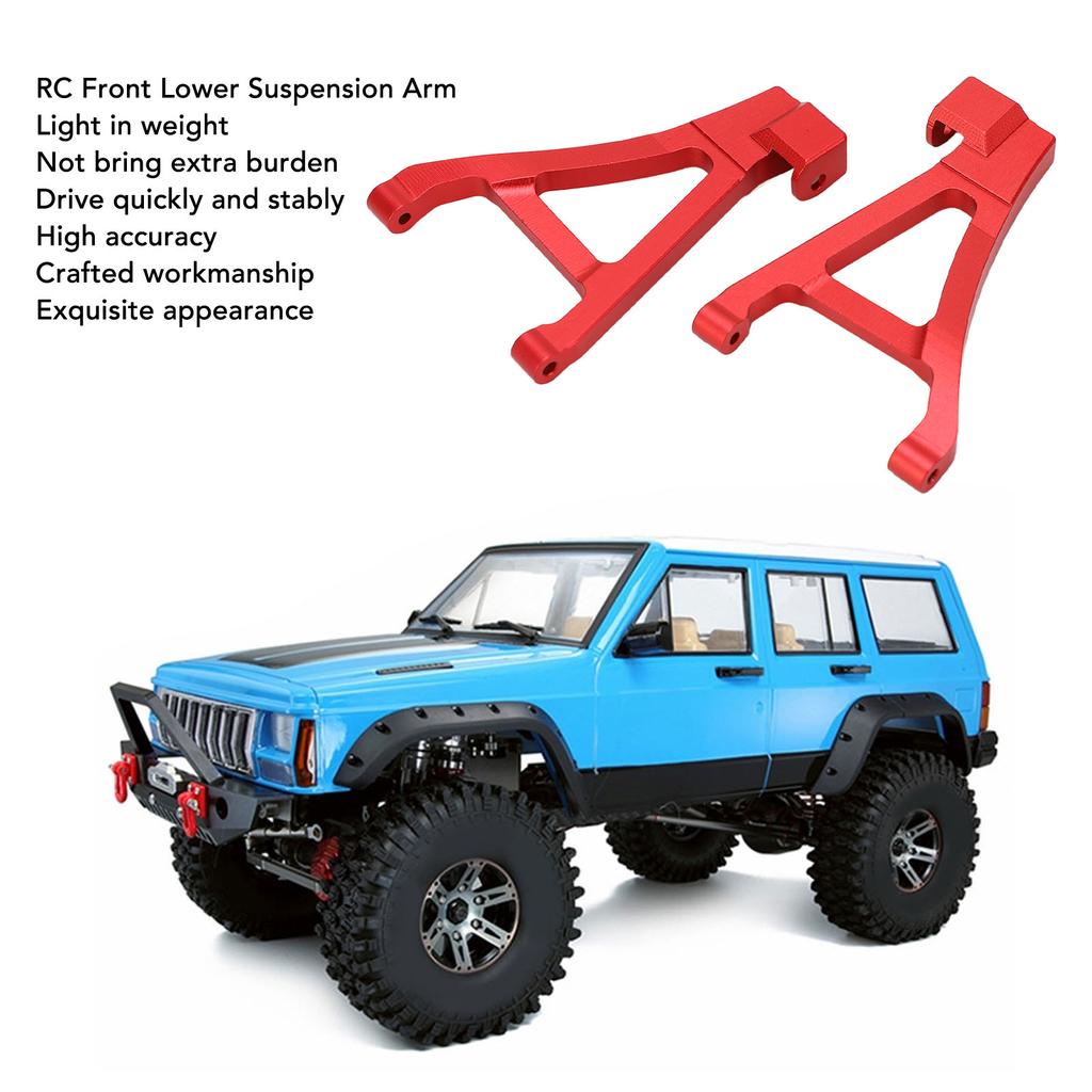 2pcs RC Front Lower Suspension Arm Aluminium Alloy Ligtweight RC Suspension Arm for   Slash4  1Celsius16 RC Car