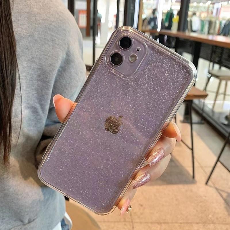 Bling Star Sequins Transparent Case For iPhone 15 14 13 12 11 Pro Max XR X XS Max 7 8 Plus Glitter Powder Sparkle Soft TPU Cover