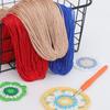 Crocheting Hollow Yarn Nylon Cord Knitting Thread Silk Shiny Crochet Line for DIY Mat Hats Bags Shoes Crafts