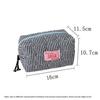 Portable Large Capacity Makeup Bag Multi-Purpose Zipper Cosmetic Organizer Quilted Pencil Pouch Students