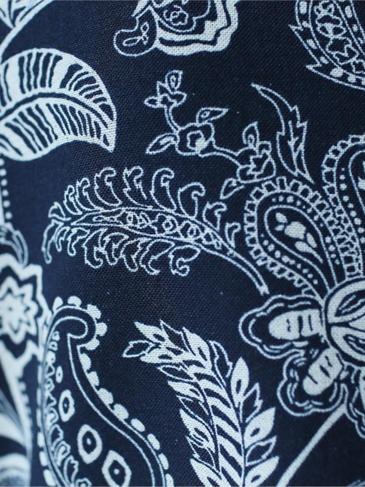 Johnature Women Vintage Dress White Blue Chinese Style Cheongsam Autumn Winter Stand Long Sleeve Fleece Warm Dress