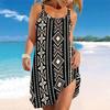 Women's Beach Dress Mini Dress  Tropical Scenery Print Casual Modern Dress Sleeveless Loose Fit Outdoor Daily Summer