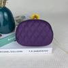 New PU Leather Lady's Coin Purse Double-layers Zipper Storage Bag Clutch Bag Mom's Gift