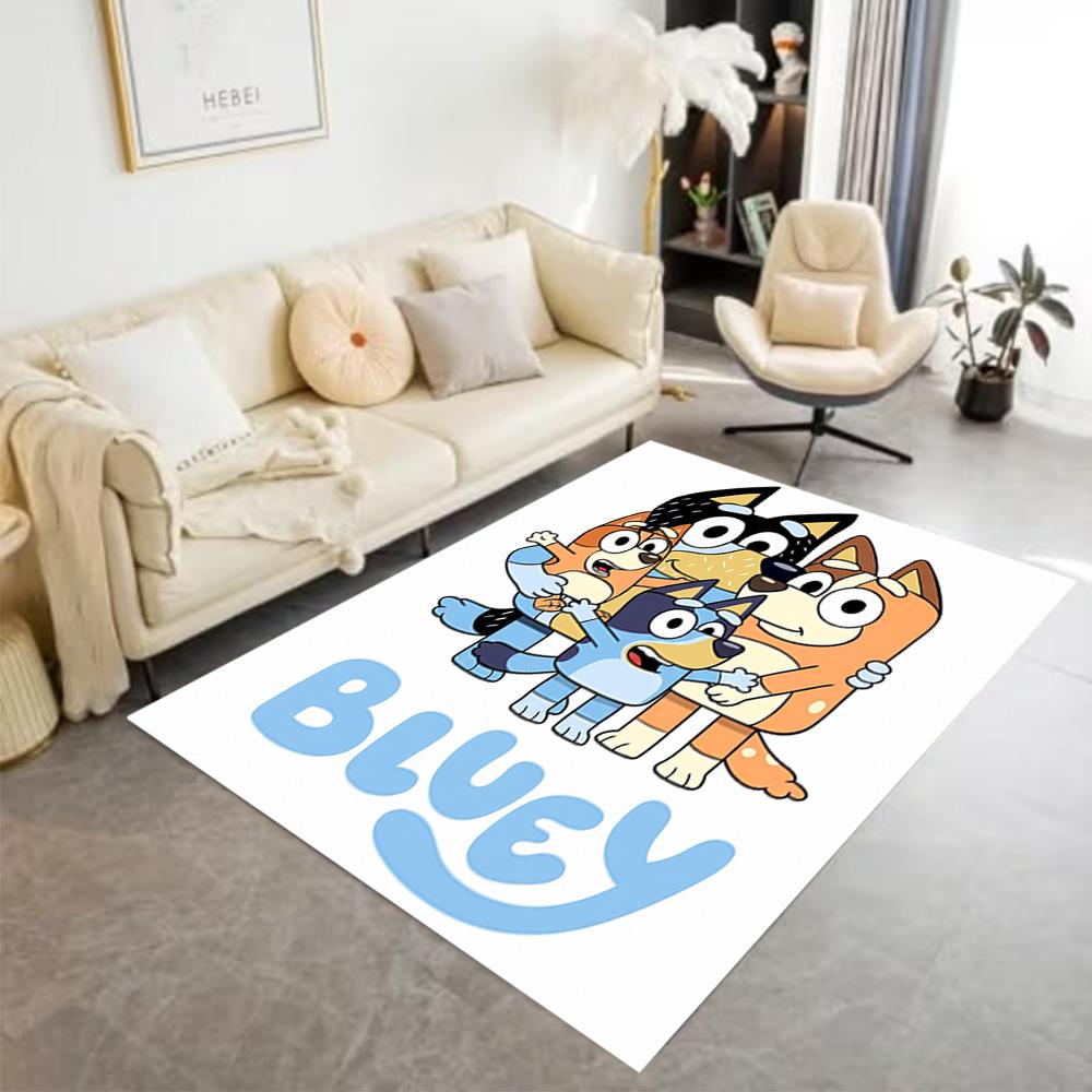 Bluey Friends Adventure Floor Mat Perfect for Kitchen Dining Room Entryway Foyer Anti-slip Rug Office home decor Perfect Gift for Women/Men