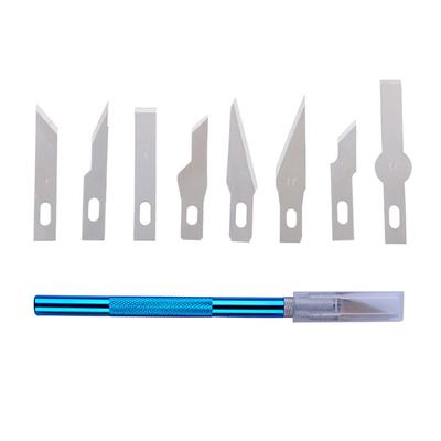 10 Stück/Los Kunstmesser Klingen Holzschnitzwerkzeuge Hobby Leder Obst Lebensmittel Handwerk Gravurmesser DIY Schneiden Leiterplatten Reparaturwerkzeuge