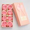 8pcs Creative Mix Color Scented Soap Rose Floral Scented Simulation Rose Rose Flower Petal DIY Rose Bouquet Wedding Decoration