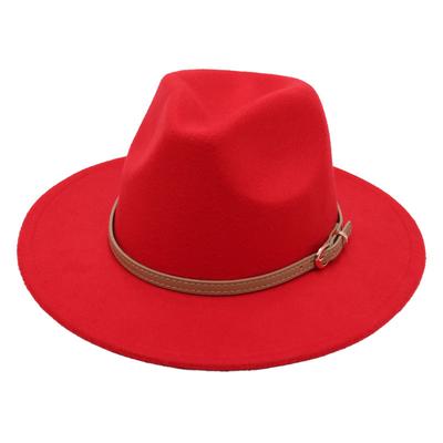 British Top Hat Punk Jazz Hat Men'S And Women'S Stage Felt Hat Performance Woolen Hat Fedora Hat Elegant Gambler Hat
