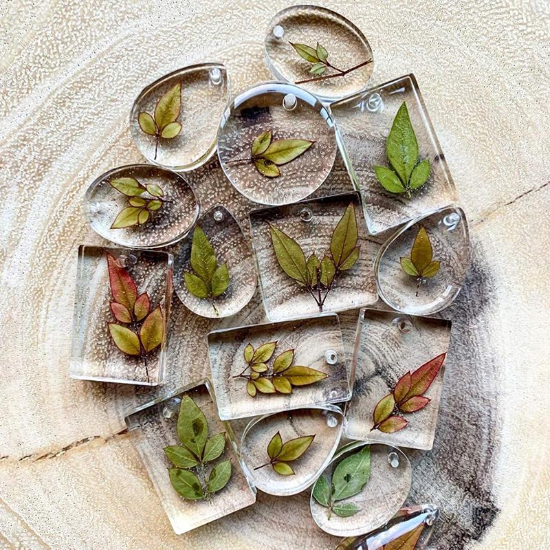 WTEMPO Silicone Creative Pendent Casting Mold Kit DIY Jewelry & Handicrafts Making Molds Perfect for Crafting Earrings Necklaces Pendants Keychains