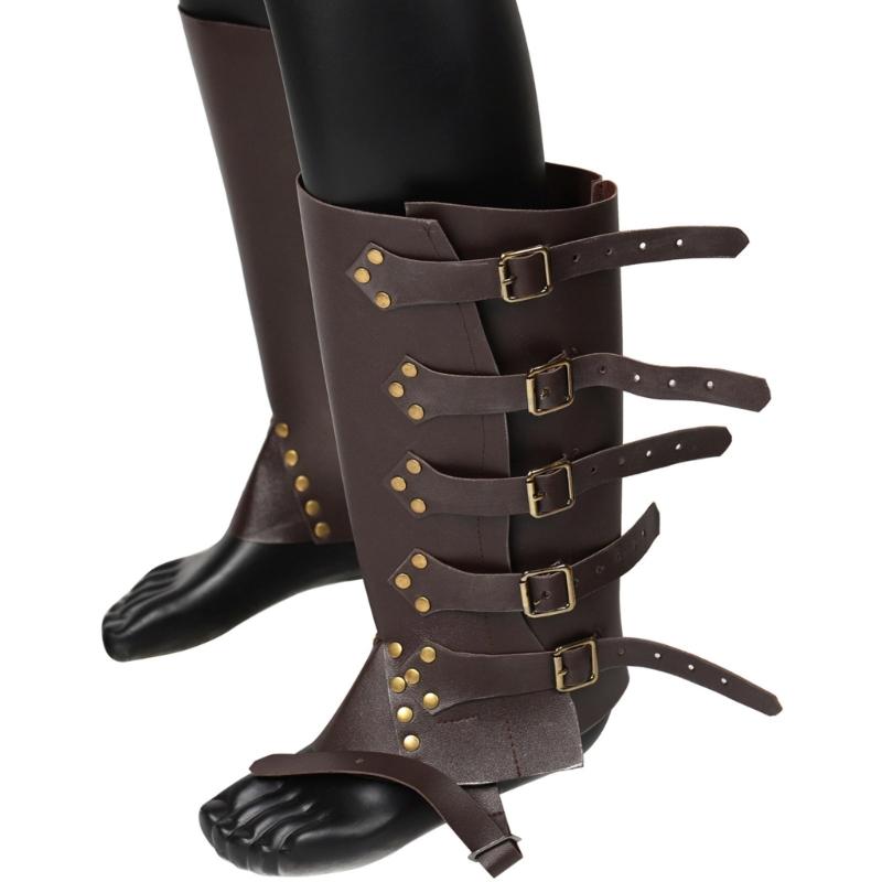 Shoes Cover Medieval Steampunk Leg Armor Andage Boots Cover Leg Guard Boot Case
