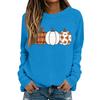 Women's Halloween Print Long Sleeve Neck Casual Top