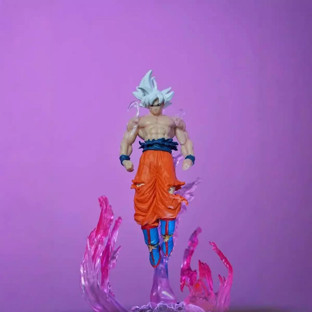 24cm PVC Statue Dragon Ball Z Goku Ultra Instinct Figur Ultra Instinto Goku Figuren Sammlung Modell Spielzeug Geschenke