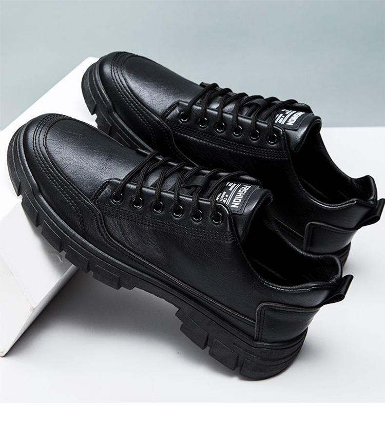 

Мужская обувь 2024 года, весна и осень, новый повседневный тренд, кожаные туфли с одной педалью, мужская мягкая подошва, удобная спортивная обувь для сноуборда, мужская 44