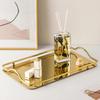 Metal Fruit Plate Decoration Simple Perfume Storage Plate Elegant Home Serving Plate Bathroom Tray Storage Ornaments Modern
