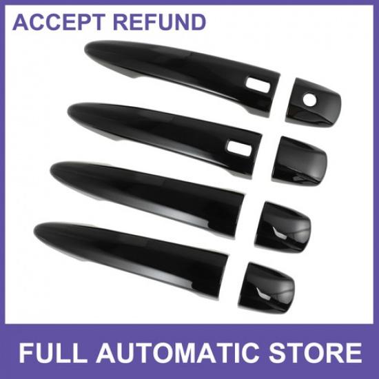 Door Handle Cover Protector for Nissan Sentra Altima X-Trail Glossy Black 1 Set