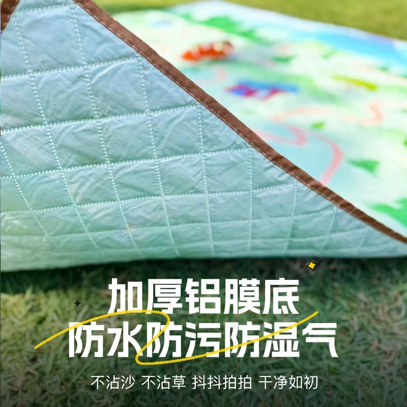 Extra Thick Waterproof Picnic Blanket With Aluminum Foil Layer Outdoor Camping Mat 8 People