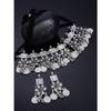 Fashion Latest Stylish Traditional Oxidised Silver Necklace Jewellery Set for Women
