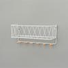 1Pcs Iron Wall Shelf Wall Mounted Storage Rack For Kitchen Bedroom Home Decor Bathroom Shelf Shampoo Storage Holder Wall Decor