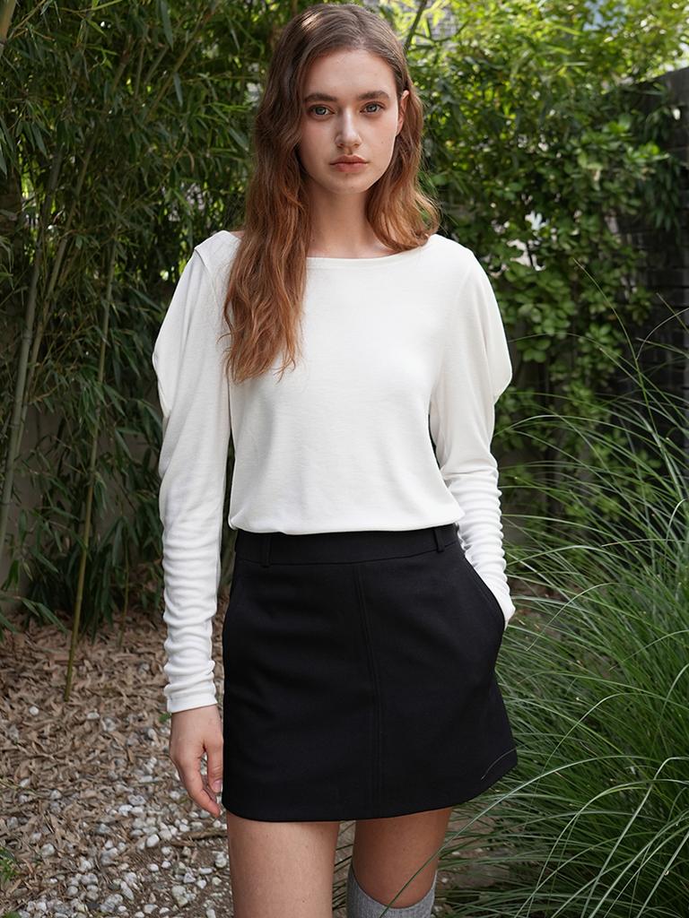 PAUL&ALICE Balloon Sleeve T-Shirt / 2 Colors