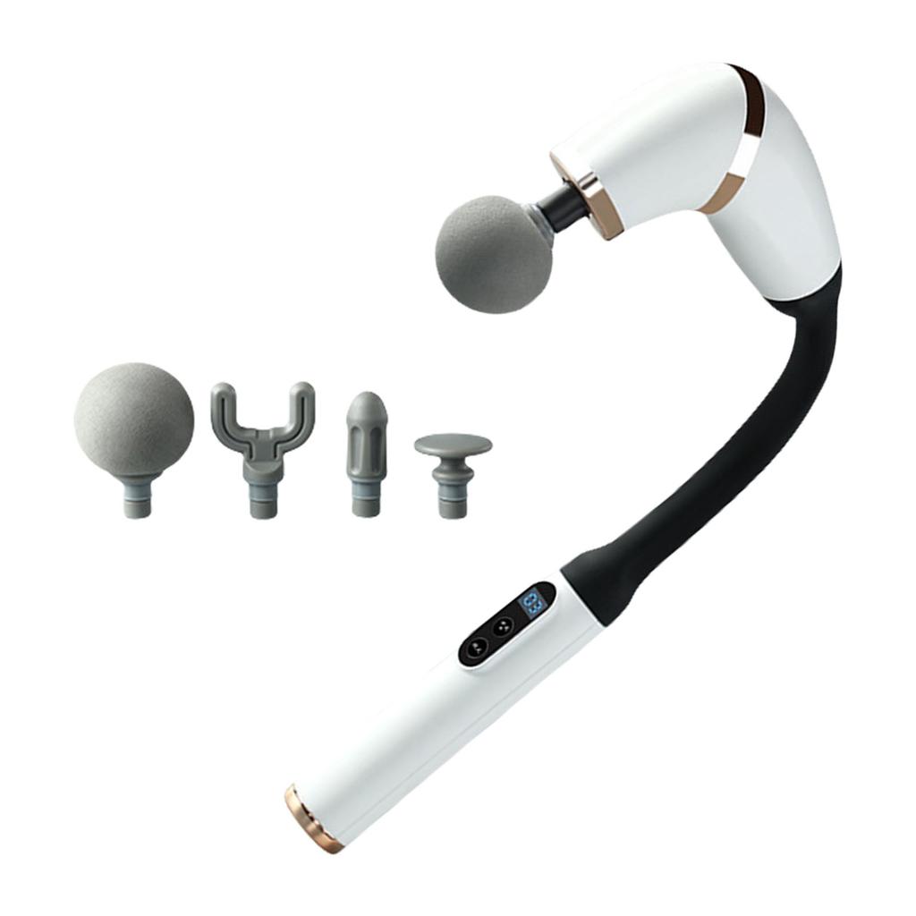 Fascia Guns Electric Massage Guns with Extension Handle Percussion Massager Hammer for Back Neck Waist Leg Back Massager