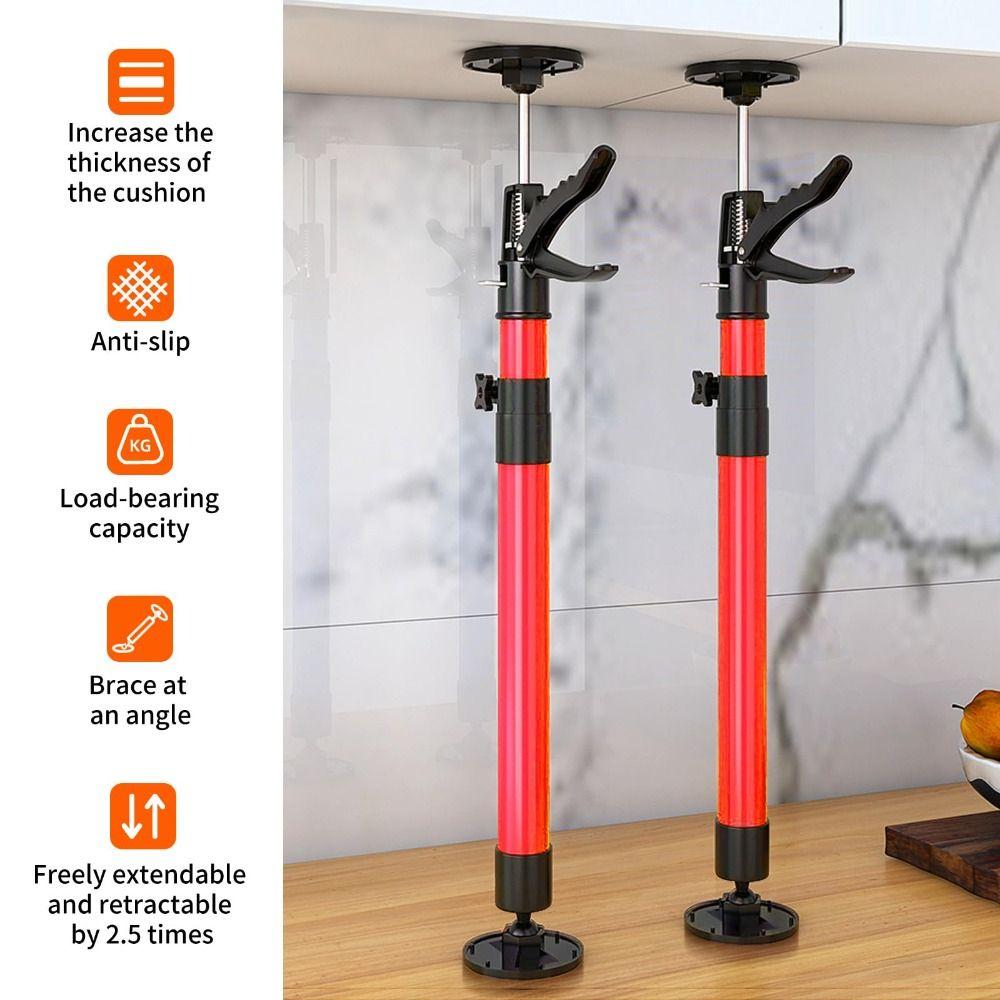 1pc Steel Labor-Saving Arm Jack Adjustable Length Lifter Time-Saving Quick Support Pole  Home