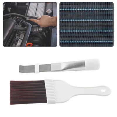 Air Conditioner Fin Repair Comb and Coil Brush 2 Pc Set for Cleaning Condenser Fins and Enhancing Cooling Efficiency
