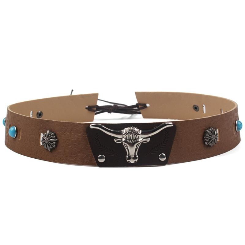 

Adjustable Bull Head Hat Band Decorative Accessory For Men Women Western Panama Hat Replacement Strap Hat Decoration 1