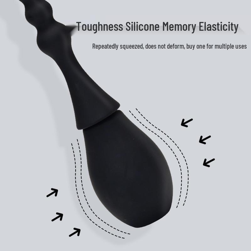 Silicone Enema Kit: Waterproof Douche Bag for Rear and Vaginal Cleaning