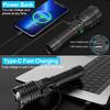 Flashlights High Lumens Rechargeable (Battery Included), 100000 Lumens XHP70.2 Super Bright LED Flashlight with Holster, Type-C, 5 Modes, Zoomable,