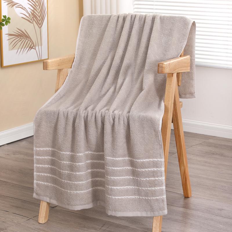 Premium Quick-Dry Pure Cotton Bath Towel - Super Absorbent & Thickened for Bath, Swimming & Fitness 32 x 72 cm