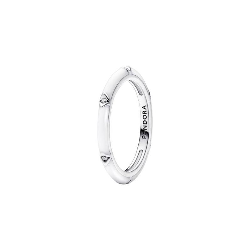 Pandora Engraved letter logo on the inside, 925 silver ring, same style for men and women, couple model, silver 193089C01 серебряный